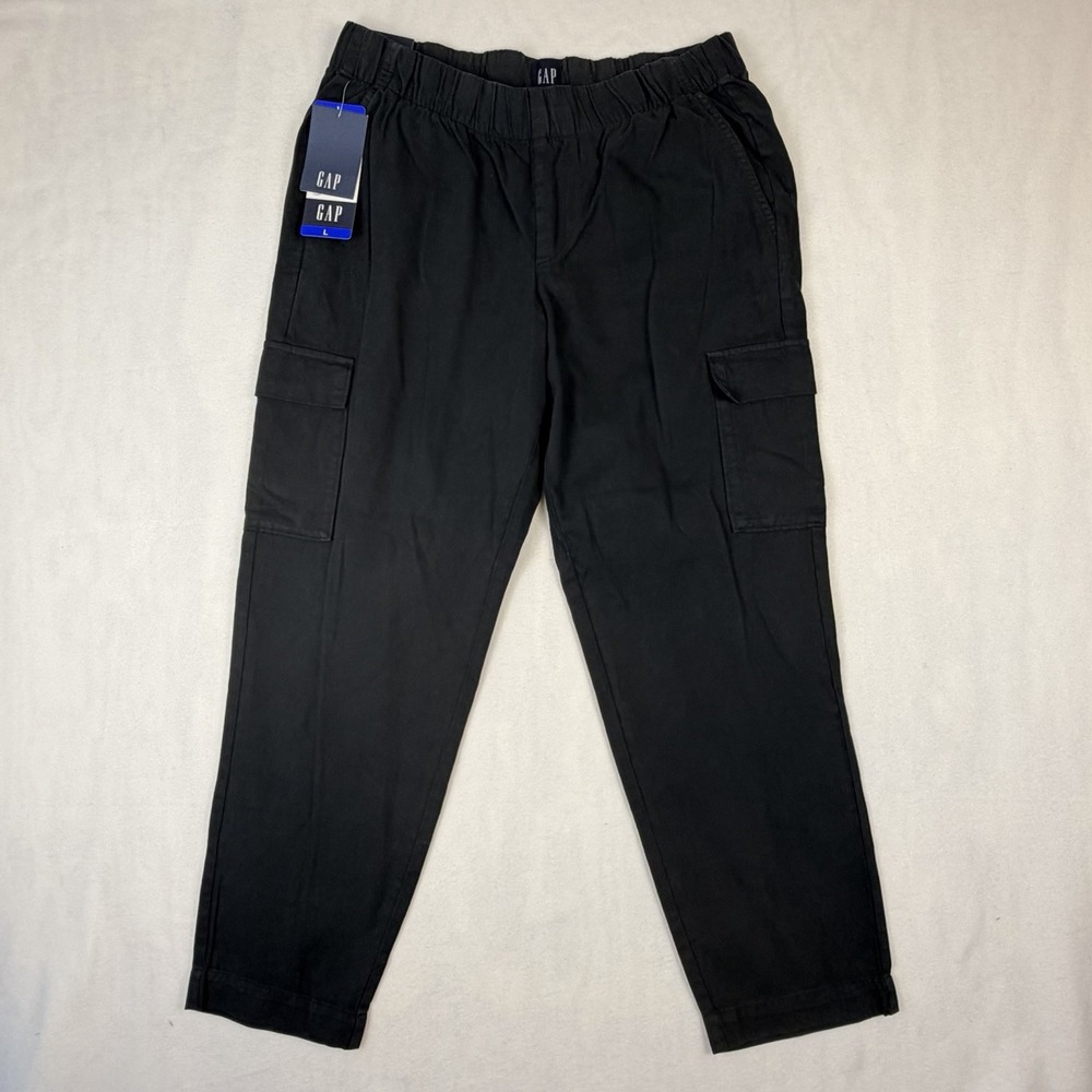 Gap Twill Cargo Pant Mens L Pull On Utility Gorpcore Straight Leg Streetwear NWT